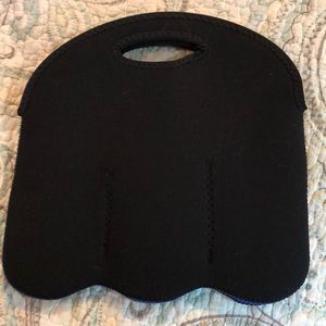 BUILT Black Neoprene Six Pack Tote/Cooler. NWOT